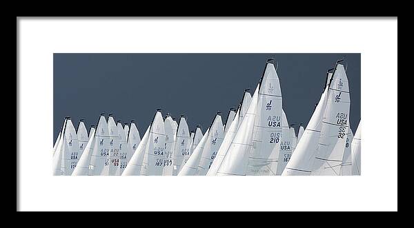 Sail Framed Print featuring the photograph Key West Race Week #1254 by Steven Lapkin