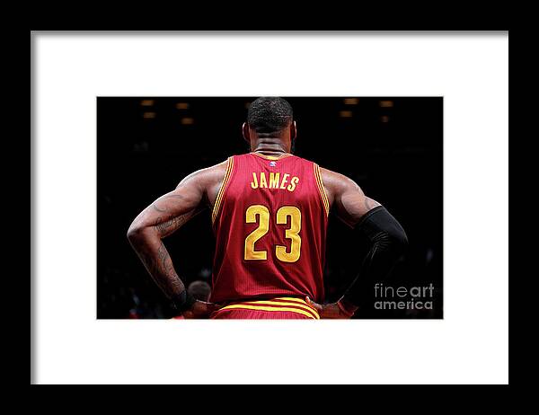 Lebron James Framed Print featuring the photograph Lebron James #127 by Nathaniel S. Butler