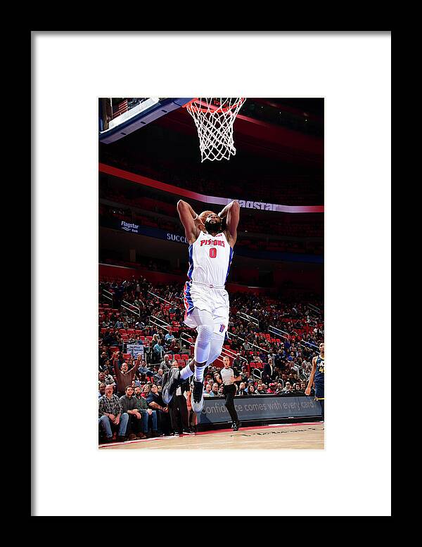 Andre Drummond Framed Print featuring the photograph Andre Drummond #13 by Chris Schwegler