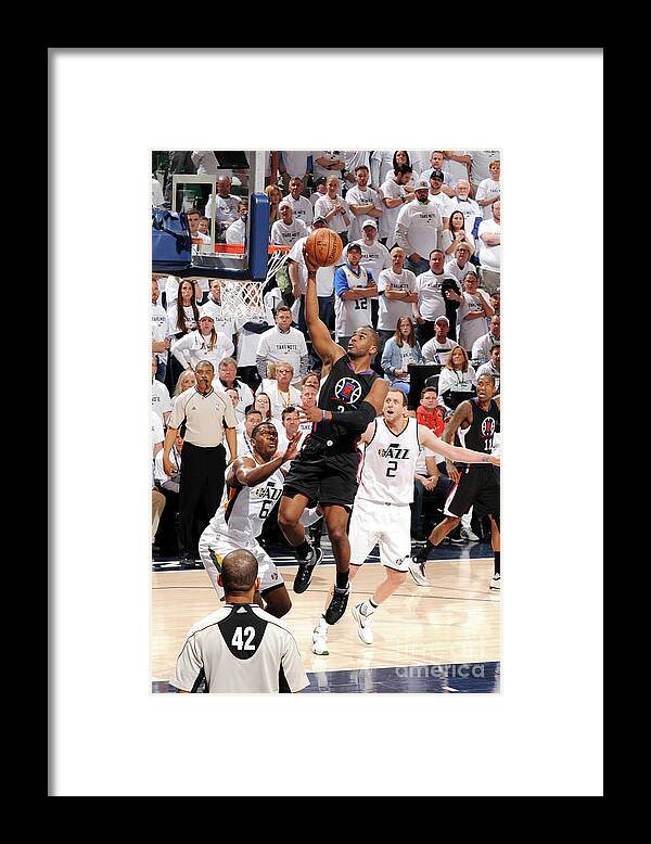 Playoffs Framed Print featuring the photograph Chris Paul by Andrew D. Bernstein