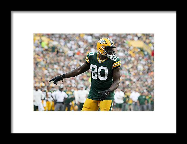 Green Bay Framed Print featuring the photograph Cincinnati Bengals v Green Bay Packers #13 by Dylan Buell