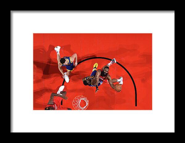 Playoffs Framed Print featuring the photograph James Harden by Andrew D. Bernstein