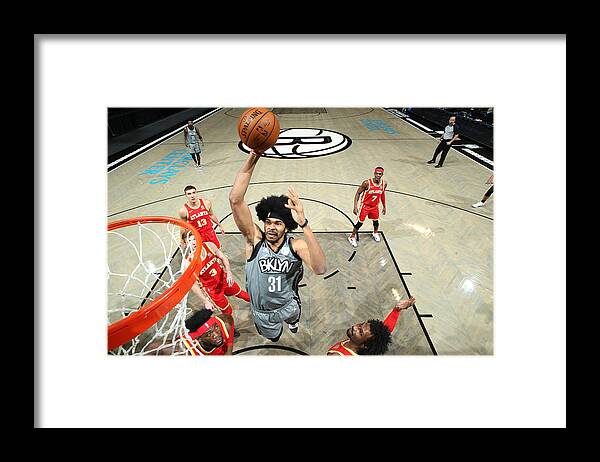 Nba Pro Basketball Framed Print featuring the photograph Jarrett Allen by Nathaniel S. Butler