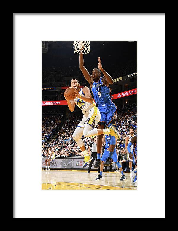 Nba Pro Basketball Framed Print featuring the photograph Stephen Curry by Andrew D. Bernstein