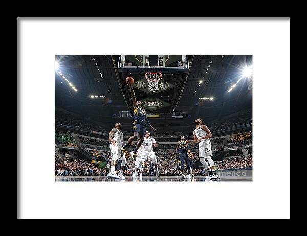 Nba Pro Basketball Framed Print featuring the photograph Victor Oladipo by Ron Hoskins