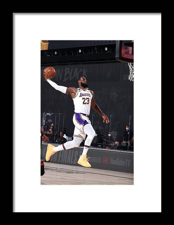 Lebron James Framed Print featuring the photograph Lebron James #134 by Nathaniel S. Butler