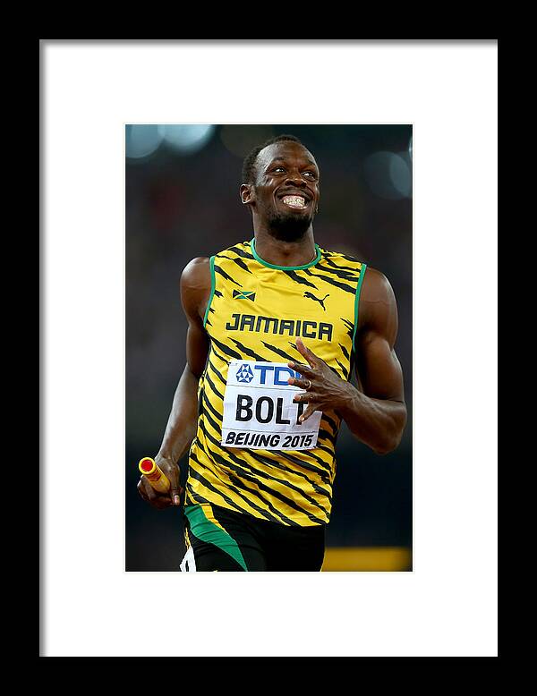 Three Quarter Length Framed Print featuring the photograph 15th IAAF World Athletics Championships Beijing 2015 - Day Eight #14 by Ian Walton