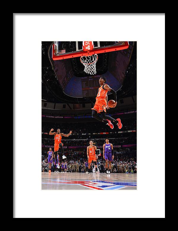 Ja Morant Framed Print featuring the photograph 2020 NBA All-Star - Rising Stars Game by Jesse D. Garrabrant