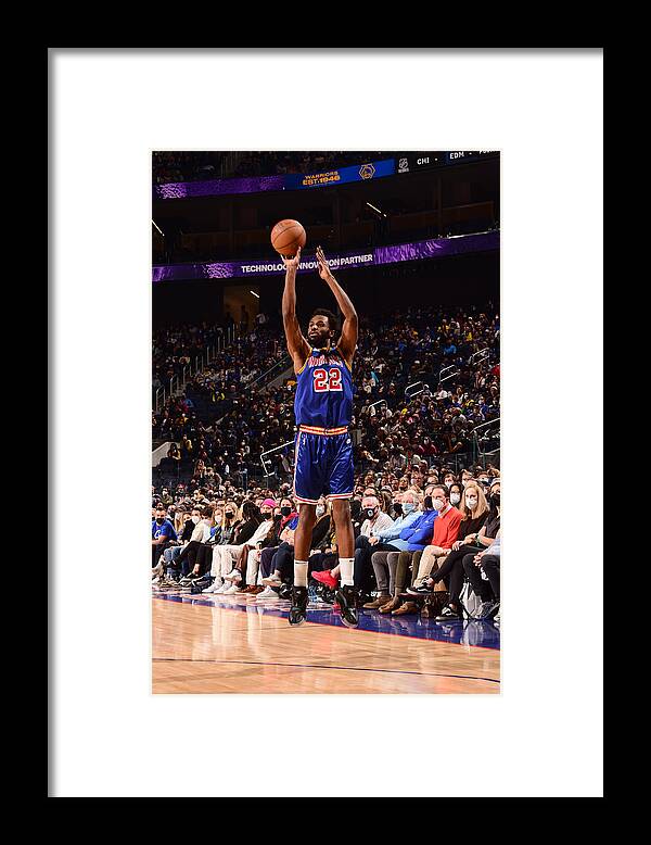 Sports Ball Framed Print featuring the photograph Andrew Wiggins by Noah Graham