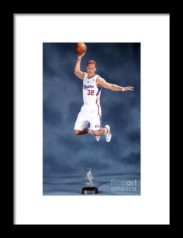 Blake Griffin Framed Print featuring the photograph Blake Griffin #14 by Andrew D. Bernstein