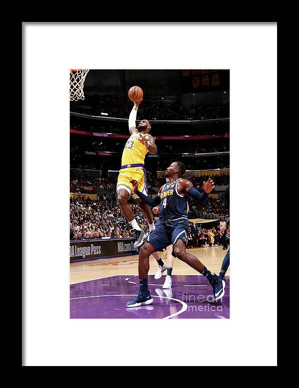 Lebron James Framed Print featuring the photograph Lebron James #14 by Andrew D. Bernstein
