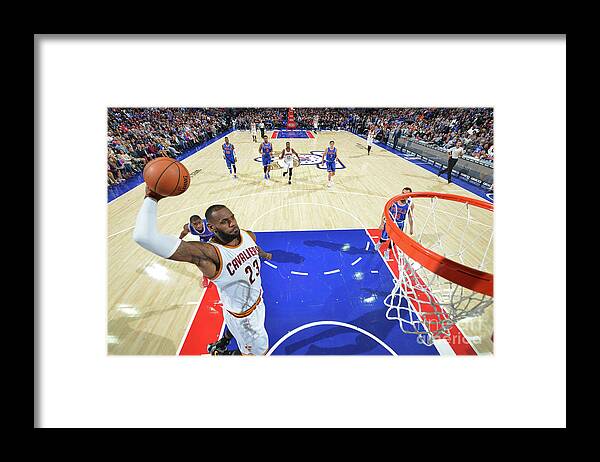 Nba Pro Basketball Framed Print featuring the photograph Lebron James by Jesse D. Garrabrant