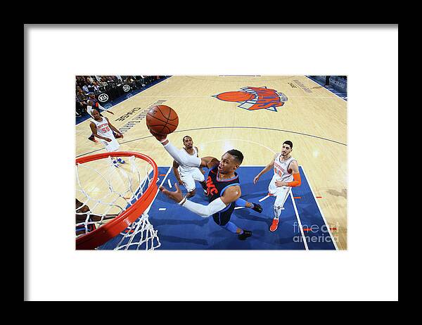 Russell Westbrook Framed Print featuring the photograph Russell Westbrook by Nathaniel S. Butler
