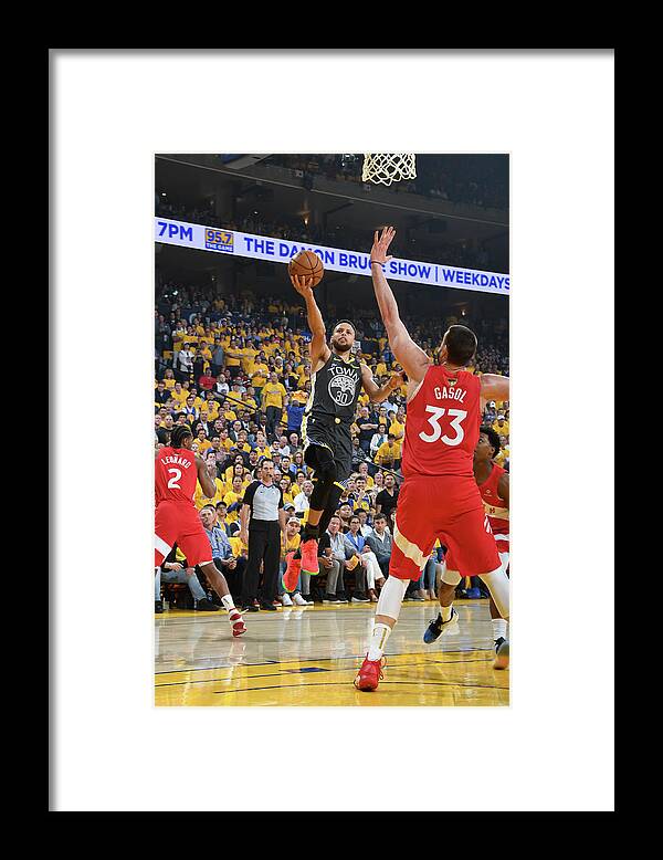 Stephen Curry Framed Print featuring the photograph Stephen Curry #14 by Andrew D. Bernstein