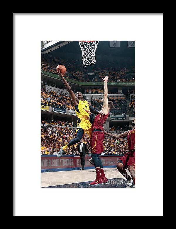 Playoffs Framed Print featuring the photograph Victor Oladipo by Ron Hoskins