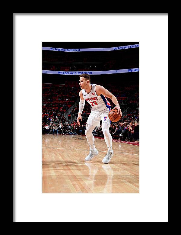 Nba Pro Basketball Framed Print featuring the photograph Blake Griffin by Chris Schwegler