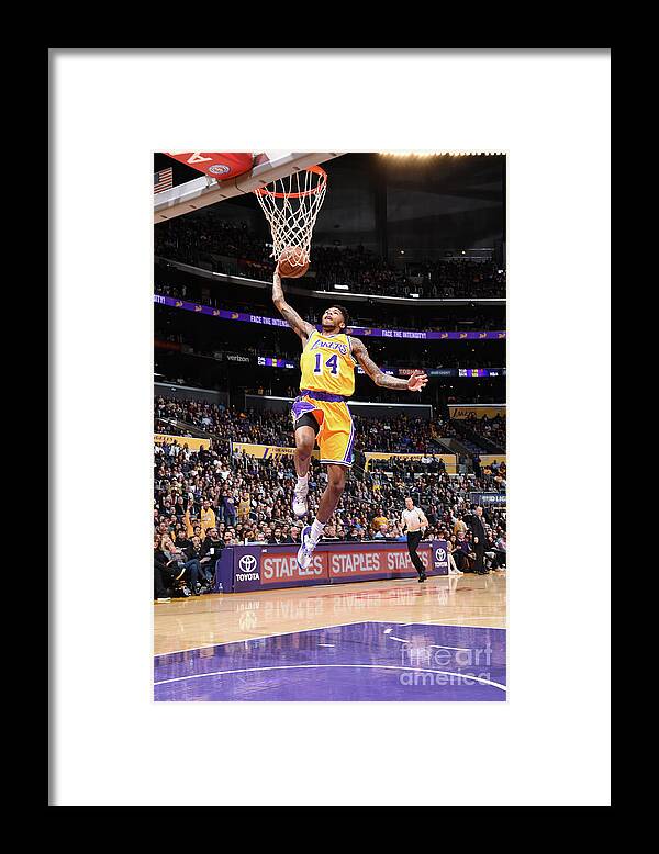 Brandon Ingram Framed Print featuring the photograph Brandon Ingram #15 by Andrew D. Bernstein