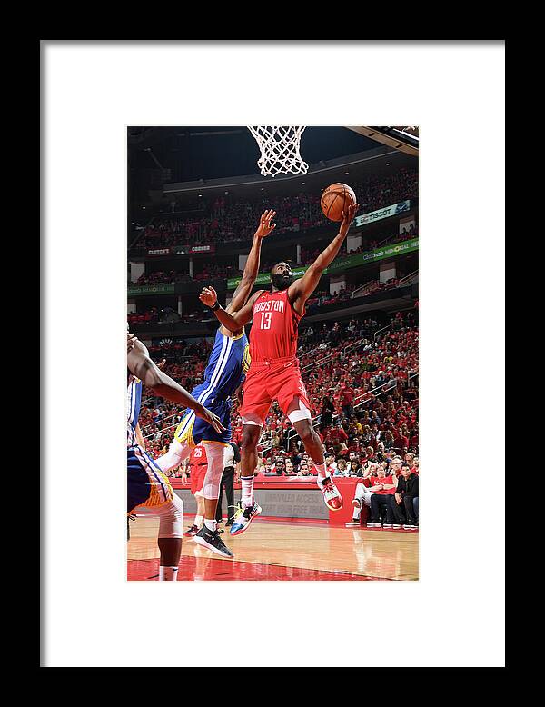 Playoffs Framed Print featuring the photograph James Harden by Andrew D. Bernstein