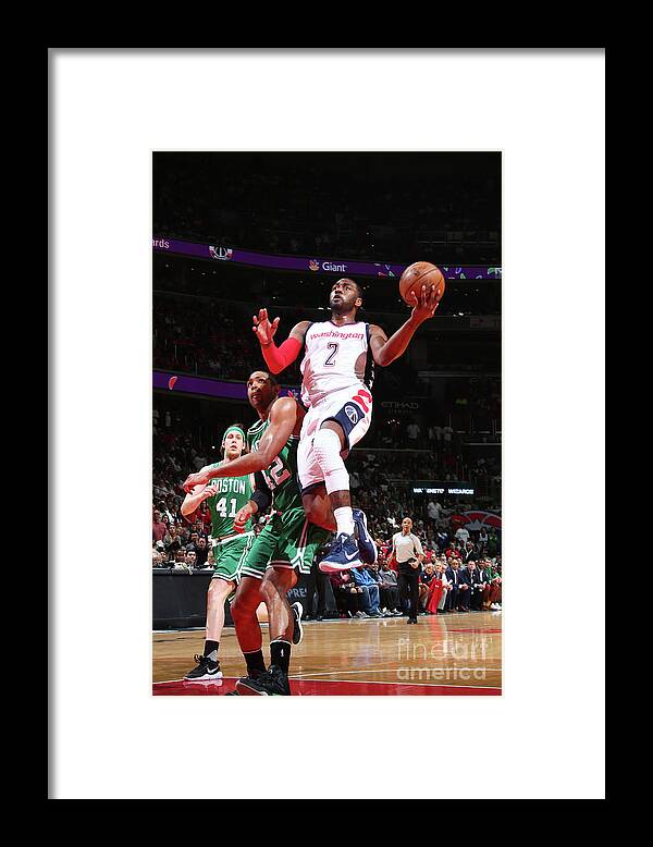 Playoffs Framed Print featuring the photograph John Wall by Ned Dishman
