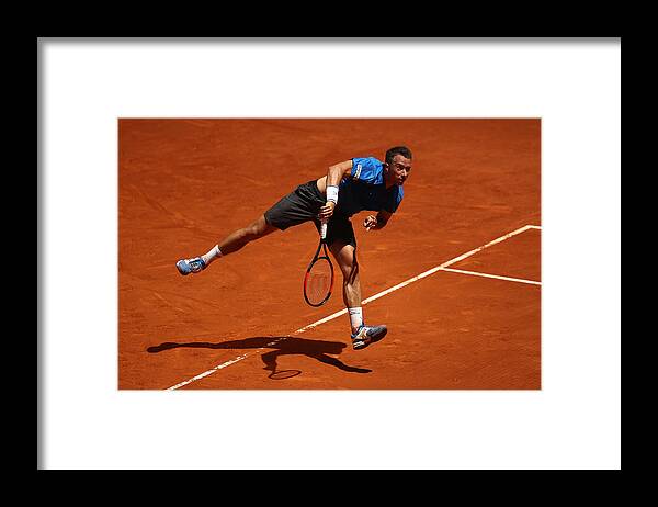 Bulgaria Framed Print featuring the photograph Mutua Madrid Open - Day Three #15 by Julian Finney