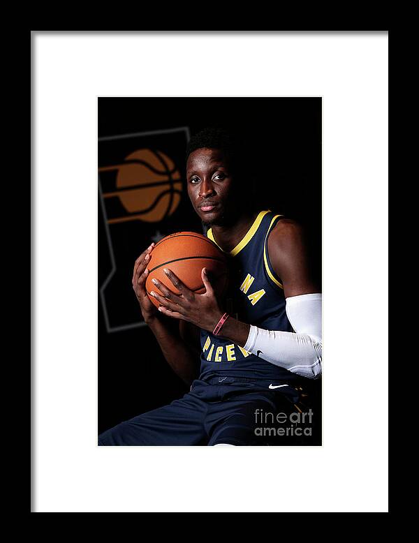 Media Day Framed Print featuring the photograph Victor Oladipo by Ron Hoskins