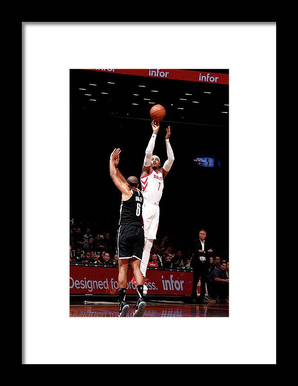 Carmelo Anthony Framed Print featuring the photograph Carmelo Anthony #16 by Nathaniel S. Butler