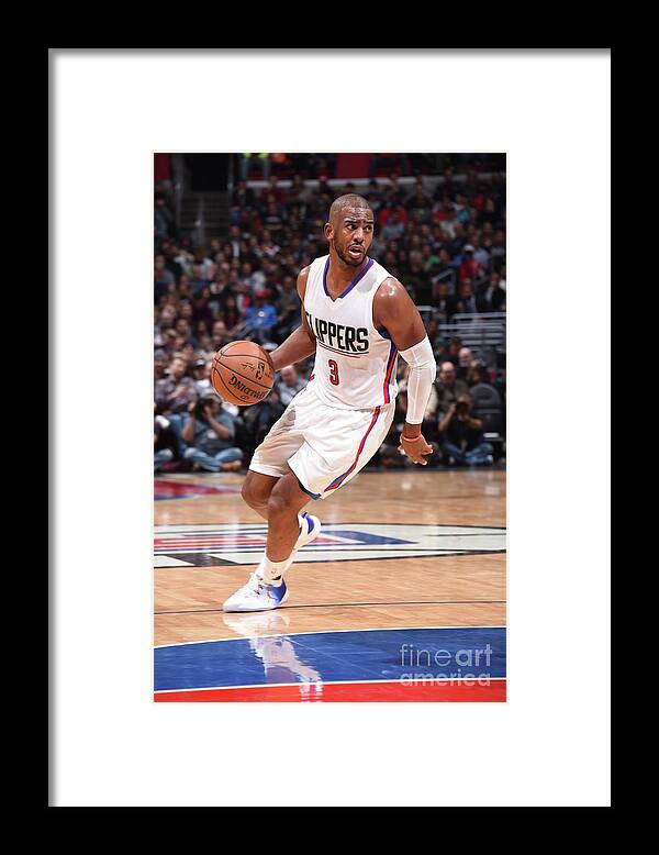 Nba Pro Basketball Framed Print featuring the photograph Chris Paul by Andrew D. Bernstein