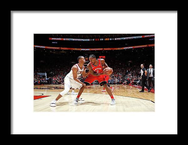 Nba Pro Basketball Framed Print featuring the photograph Kawhi Leonard by Mark Blinch