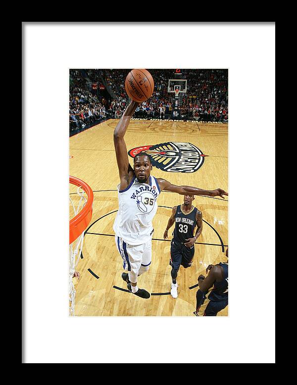 Smoothie King Center Framed Print featuring the photograph Kevin Durant by Layne Murdoch
