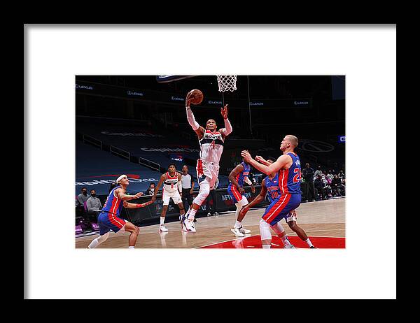 Russell Westbrook Framed Print featuring the photograph Russell Westbrook by Ned Dishman