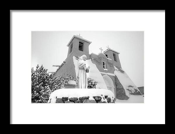Taos Framed Print featuring the photograph San Francisco de Asis Church #16 by Elijah Rael