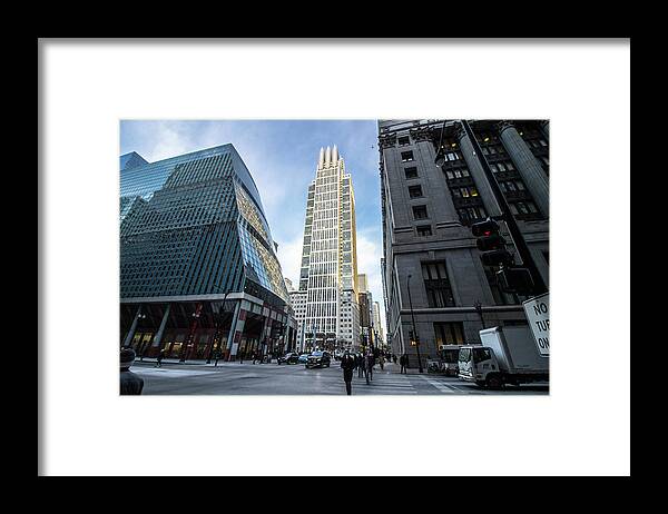 161 North Clark Framed Print featuring the photograph 161 North Clark by Britten Adams