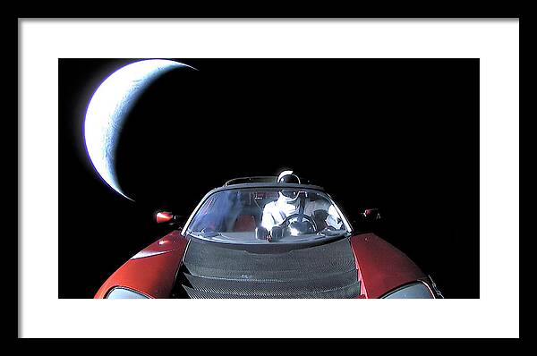 1643. Roadster, Starman, Planet Earth  by Kiguni