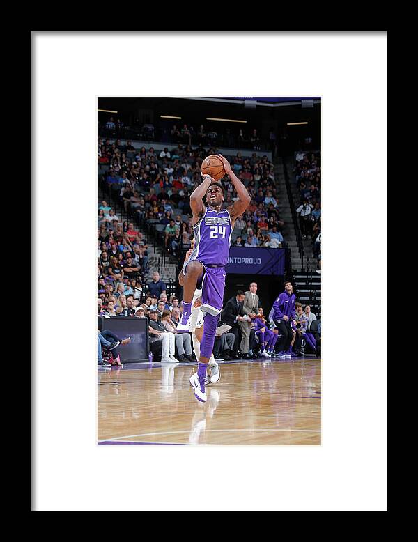 Buddy Hield Framed Print featuring the photograph Buddy Hield by Rocky Widner