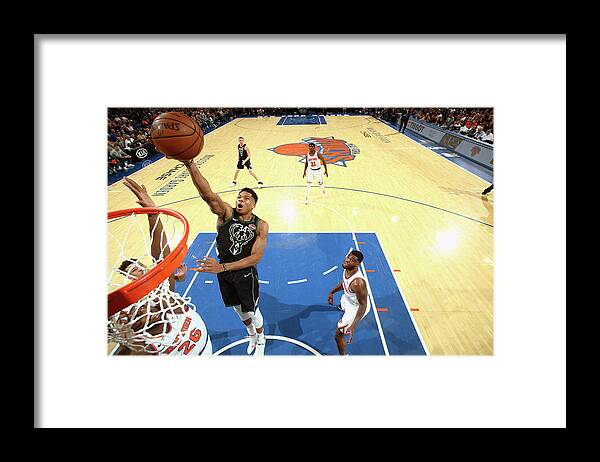 Nba Pro Basketball Framed Print featuring the photograph Giannis Antetokounmpo by Nathaniel S. Butler