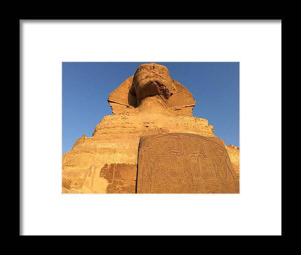 Giza Framed Print featuring the photograph Great Sphinx #17 by Trevor Grassi