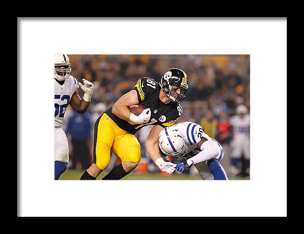 Sport Framed Print featuring the photograph Indianapolis Colts v Pittsburgh Steelers #17 by Justin K. Aller