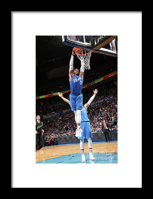 Russell Westbrook Framed Print featuring the photograph Russell Westbrook #17 by Layne Murdoch