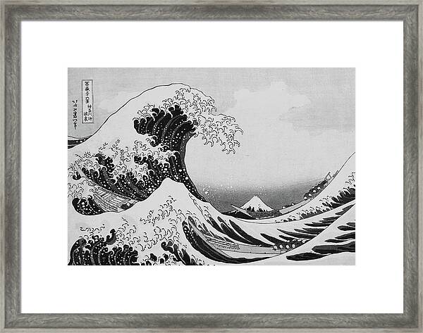 Woodblock With a dedicated frame Katsushika HOKUSAI The Great Wave Off Kanagawa 