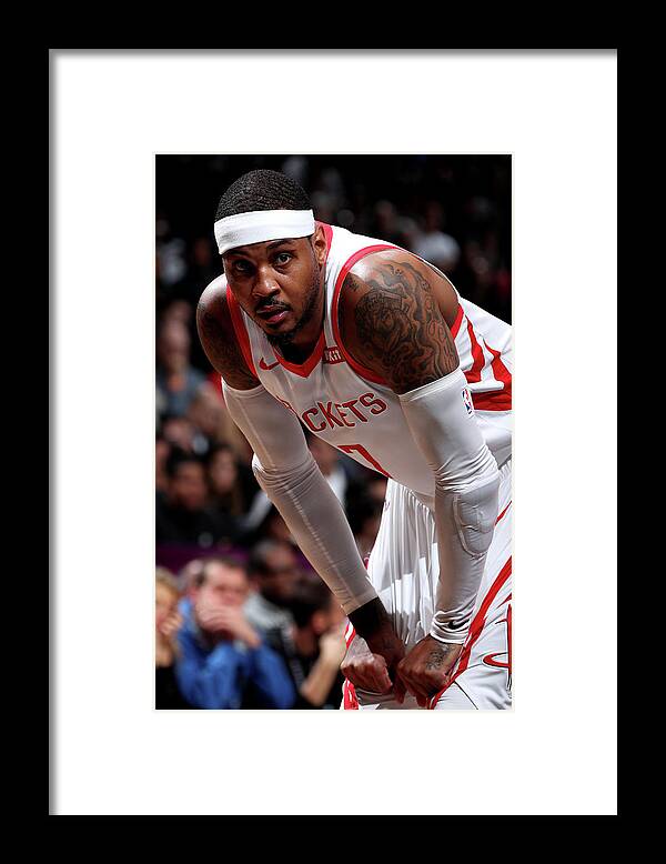 Carmelo Anthony Framed Print featuring the photograph Carmelo Anthony by Nathaniel S. Butler