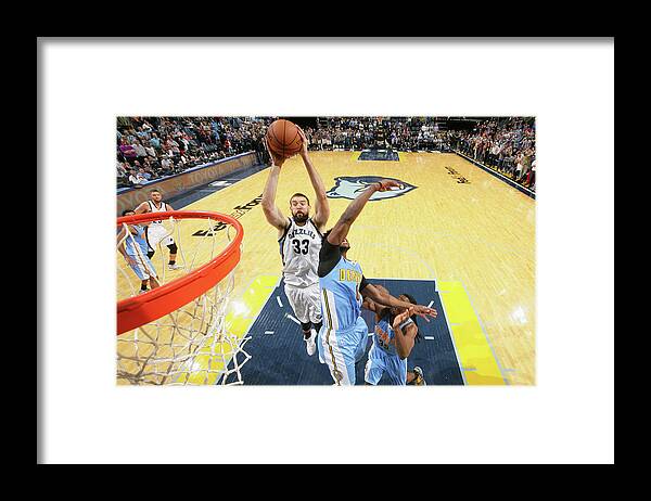 Nba Pro Basketball Framed Print featuring the photograph Marc Gasol by Joe Murphy