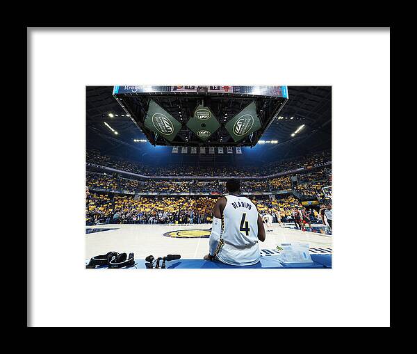 Victor Oladipo Framed Print featuring the photograph Victor Oladipo by Ron Hoskins