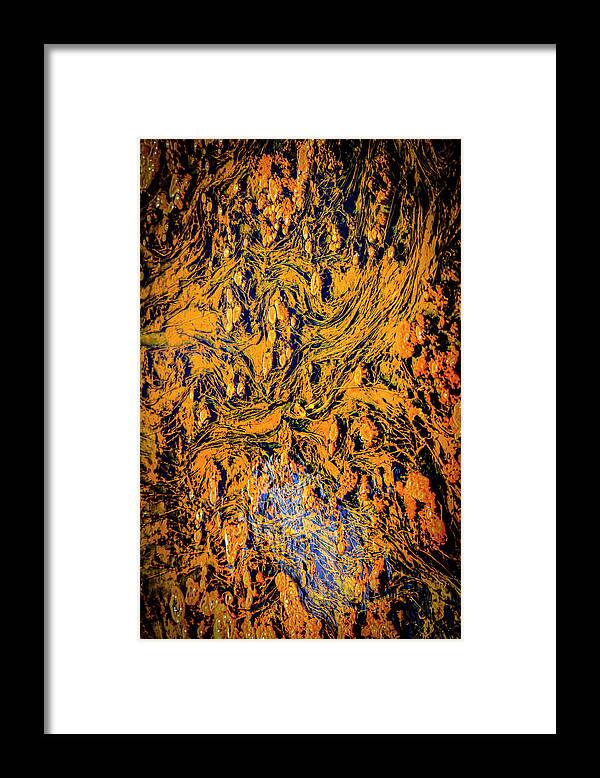 Texture Framed Print featuring the photograph Yellowstone Abstract Photography 20180518-84 by Rowan Lyford