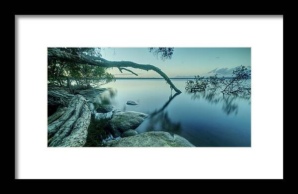Lake Framed Print featuring the photograph 1807set3 by Nicolas Lombard