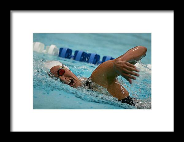 William Woollett Jr. Aquatic Center Framed Print featuring the photograph 2006 ConocoPhillips National Championships and USA Team Trials #19 by Robert Laberge