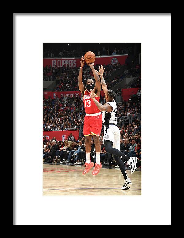 Nba Pro Basketball Framed Print featuring the photograph James Harden by Andrew D. Bernstein