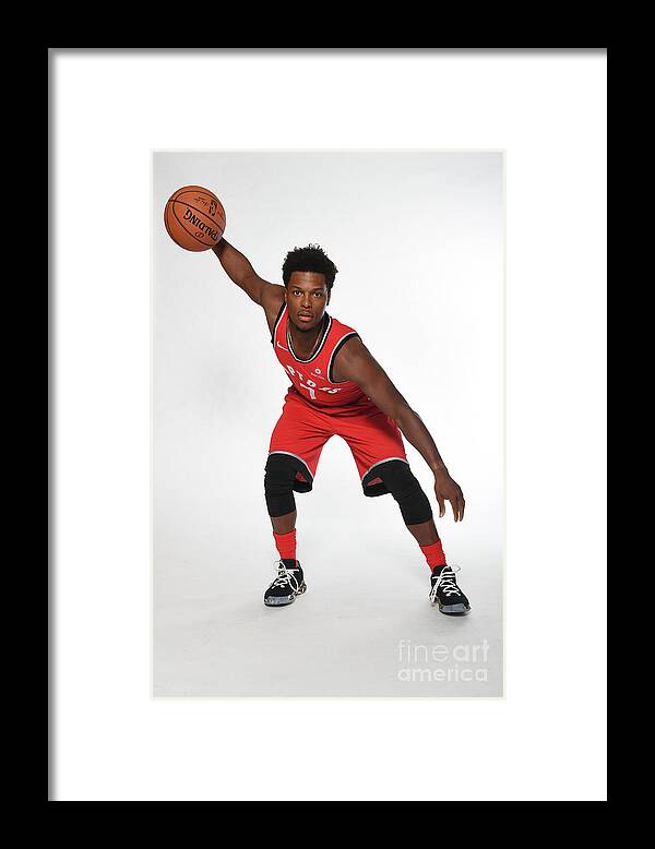 Media Day Framed Print featuring the photograph Kyle Lowry by Ron Turenne