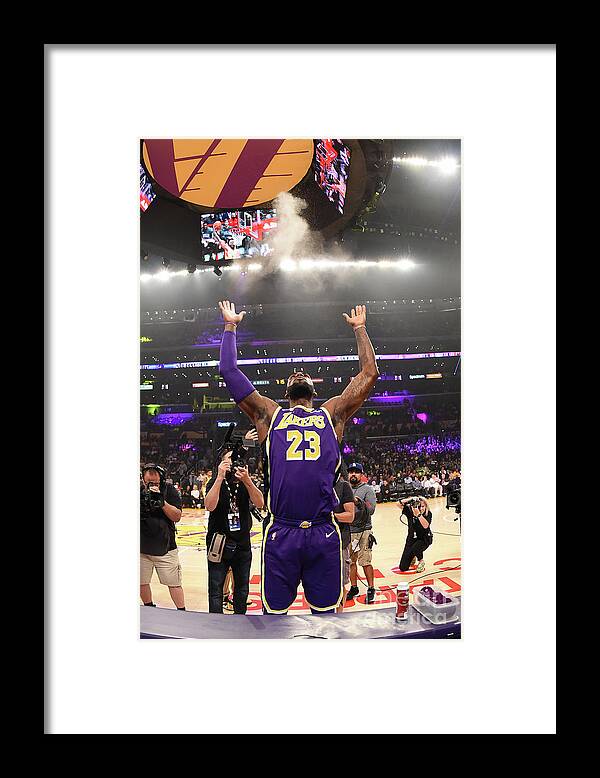 Lebron James Framed Print featuring the photograph Lebron James by Andrew D. Bernstein