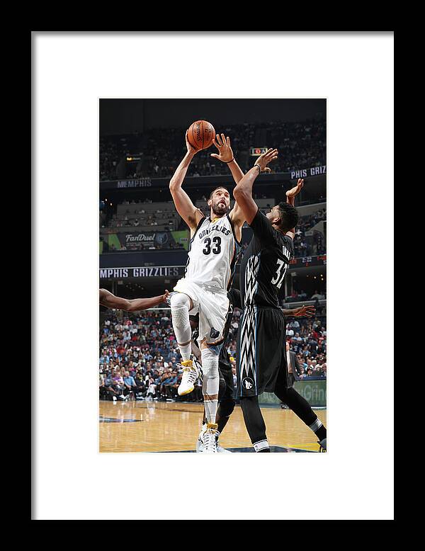 Marc Gasol Framed Print featuring the photograph Marc Gasol #19 by Joe Murphy