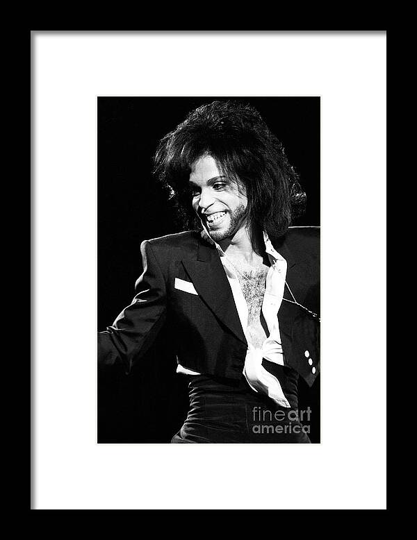 Singer Framed Print featuring the photograph Prince #3 by Concert Photos